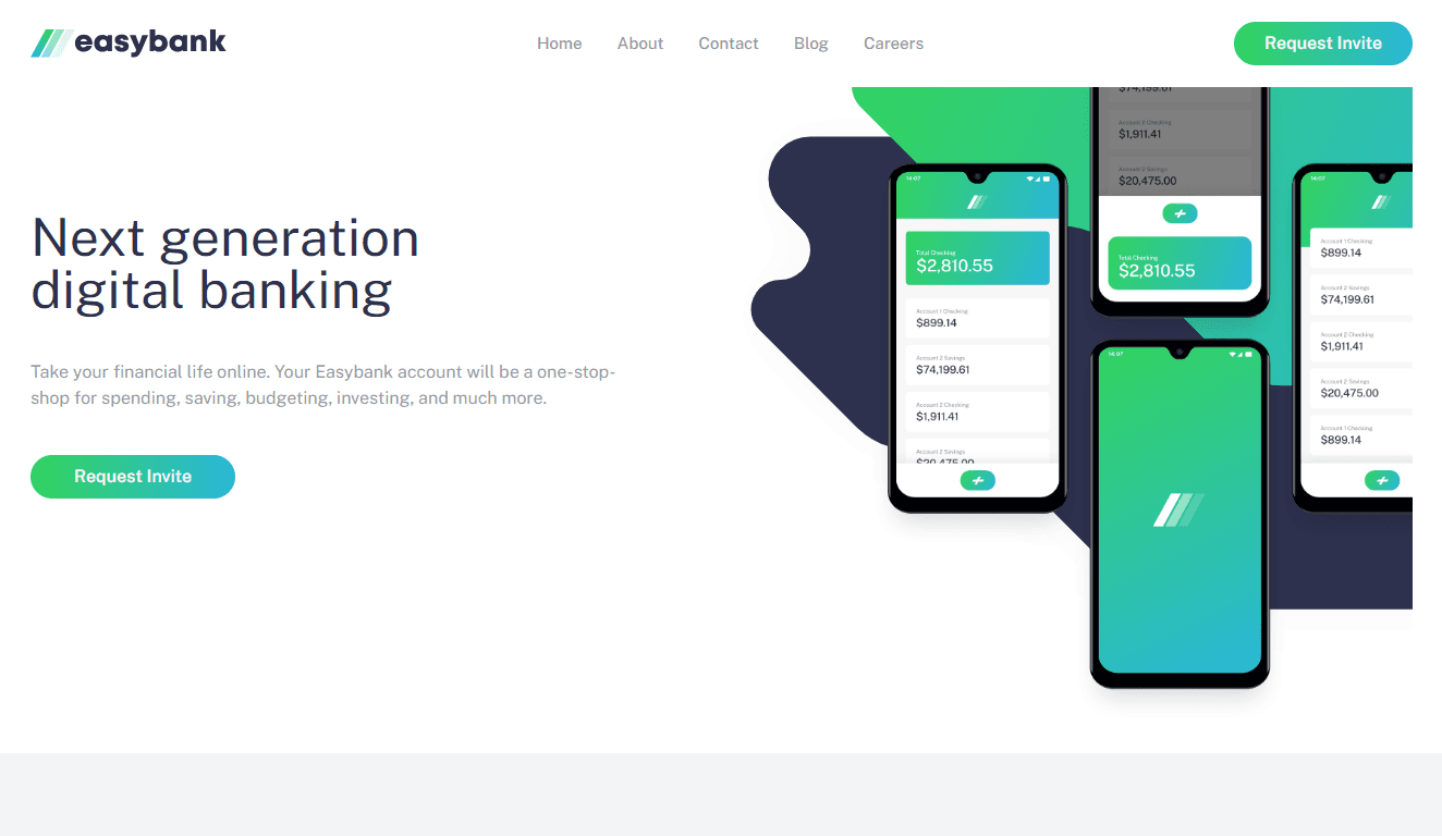 Easybank Landing Page